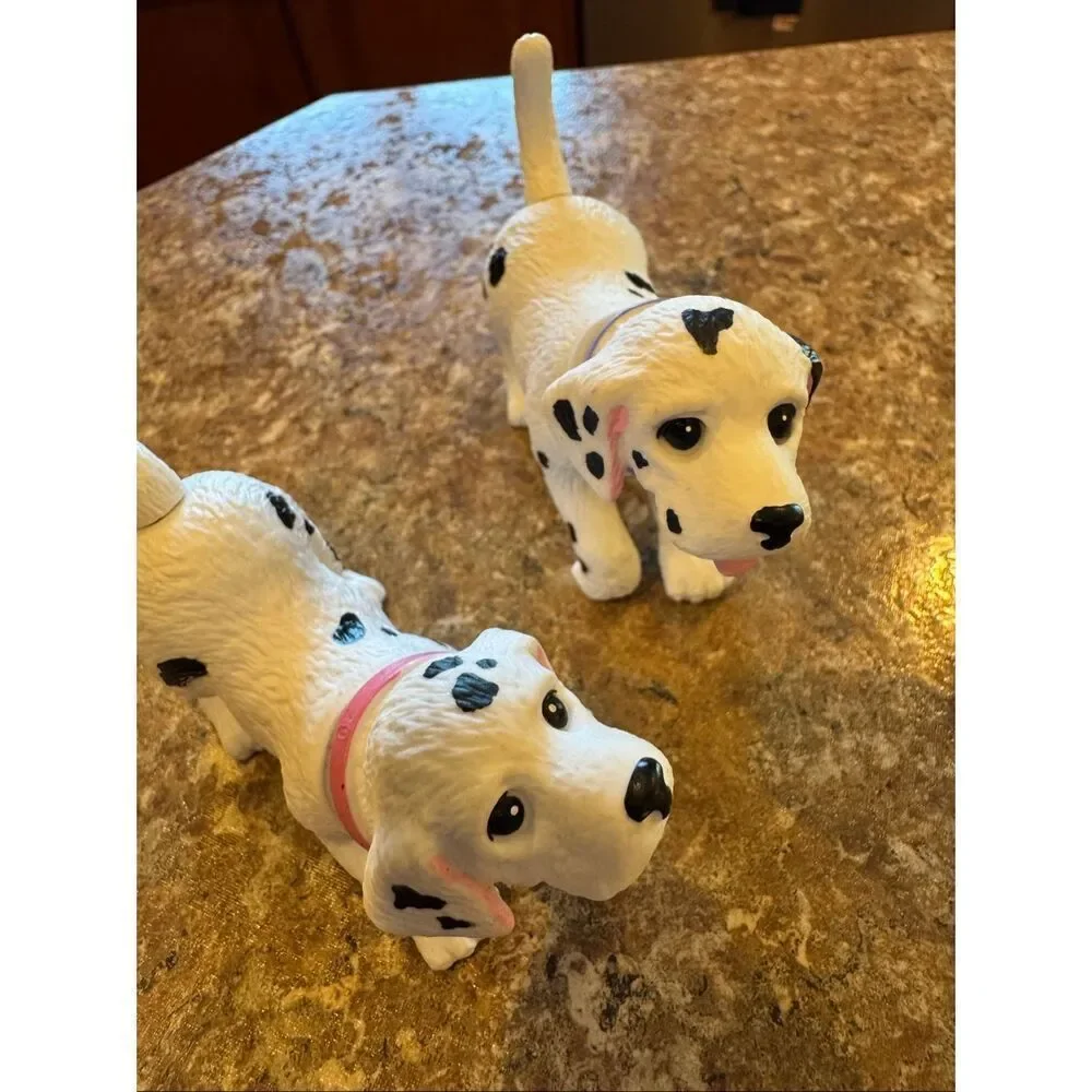 Vintage 2001 Mattel Barbie bobble head dog bundle